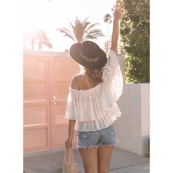 SOLD OUT Boho Angel Off The Shoulder Top - Picture 8 of 10